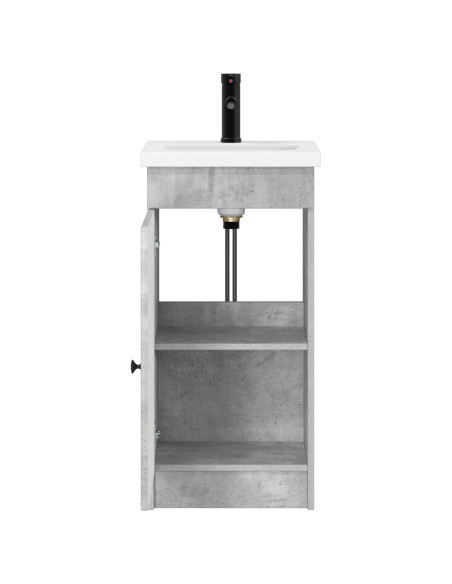 Mobile da bagno con lavabo Grigio Cemento 42 x 40 x 84,5 cm