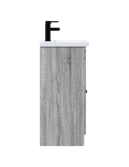 Mobile da bagno con lavabo Sonoma grigio 42 x 40 x 84,5 cm