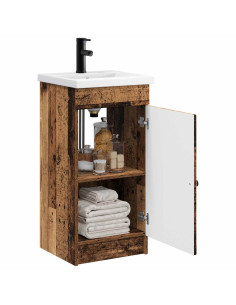 Mobile da bagno con lavabo Legno antico 42 x 40 x 84,5 cm 2