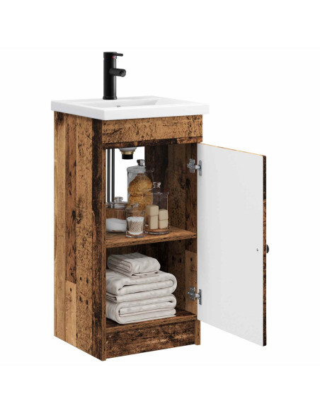 Mobile da bagno con lavabo Legno antico 42 x 40 x 84,5 cm