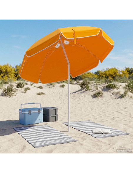 Ombrello da giardino 240 cm Poliestere 170T Arancione