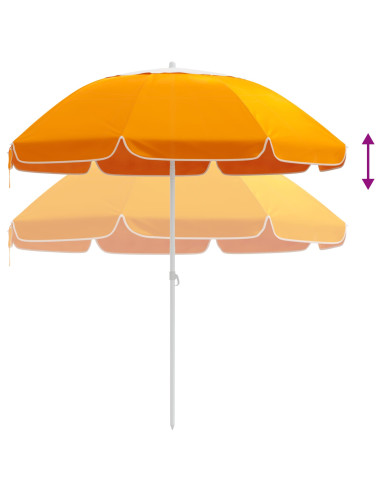 Ombrello da giardino 240 cm Poliestere 170T Arancione