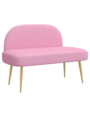 Panchina imbottita con schienale Rosa 110 x 60 x 76 cm