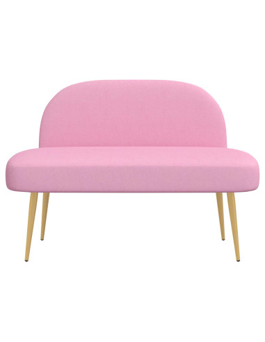 Panchina imbottita con schienale Rosa 110 x 60 x 76 cm