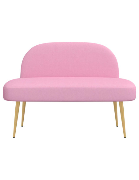 Panchina imbottita con schienale Rosa 110 x 60 x 76 cm