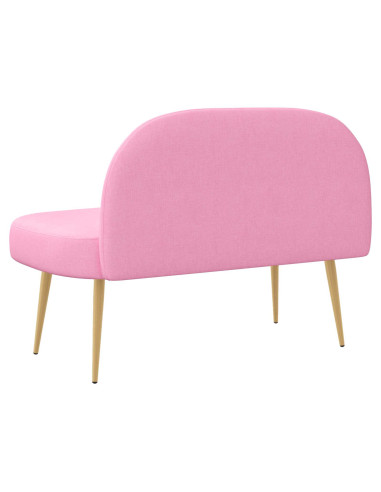 Panchina imbottita con schienale Rosa 110 x 60 x 76 cm