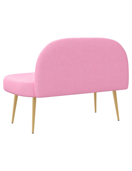 Panchina imbottita con schienale Rosa 110 x 60 x 76 cm