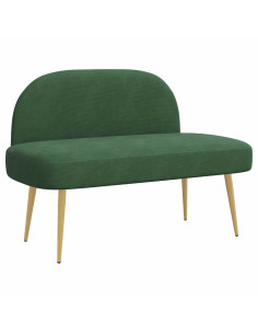 Panchina imbottita con schienale Verde giungla 110 x 60 x 76 cm 2