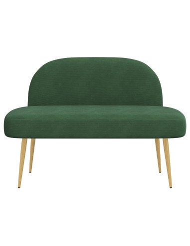 Panchina imbottita con schienale Verde giungla 110 x 60 x 76 cm