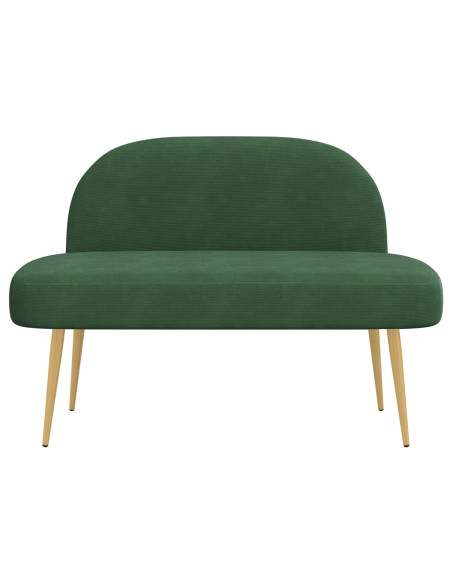 Panchina imbottita con schienale Verde giungla 110 x 60 x 76 cm