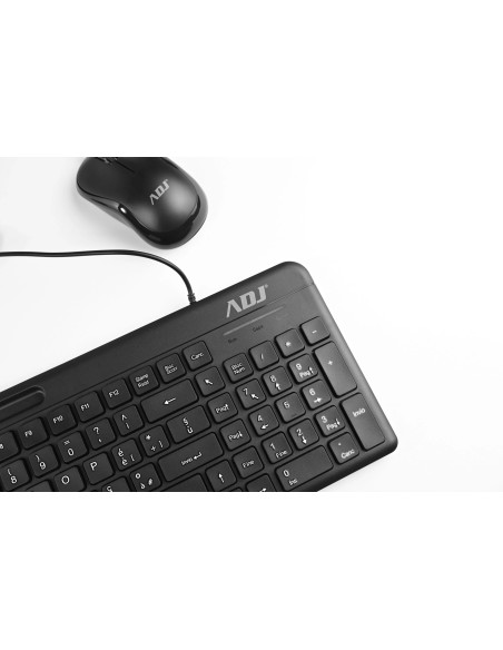 TASTIERA/MOUSE KIT USB SMAL BK 102TASTI ULTRA SLIM PLUG&PLAY ADJ