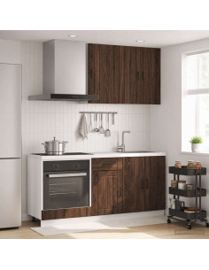 Unità Cucina LUCCA 5 pcs Rovere Marrone Legno ingegnerizzato