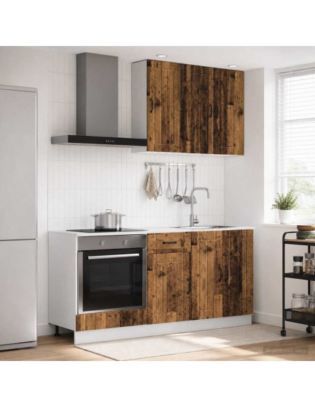 Unità Cucina LUCCA 5 pcs Legno antico Legno ingegnerizzato