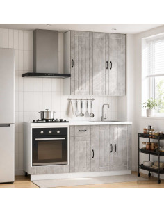 Unità Cucina LUCCA 5 pcs Grigio Cemento Legno ingegnerizzato