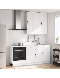 Unità Cucina LUCCA 5 pcs Bianco Lucido Legno ingegnerizzato