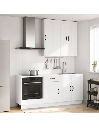 Unità Cucina LUCCA 5 pcs Bianco Lucido Legno ingegnerizzato