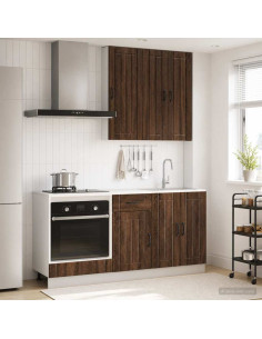 Unità Cucina LUCCA 5 pcs Rovere Marrone Legno ingegnerizzato