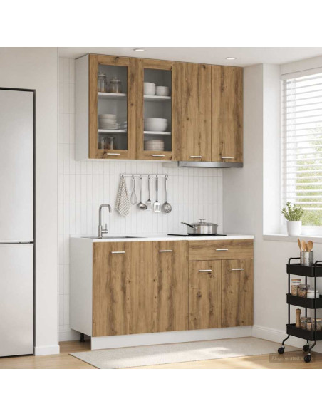 Unità Cucina LYON 4 pcs Rovere Artigianale Legno ingegnerizzato