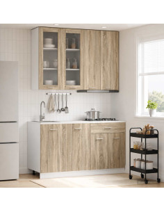 Unità Cucina LYON 4 pcs Rovere Sonoma Legno ingegnerizzato