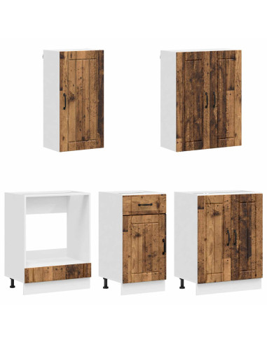 Unità Cucina LUCCA 5 pcs Legno antico Legno ingegnerizzato
