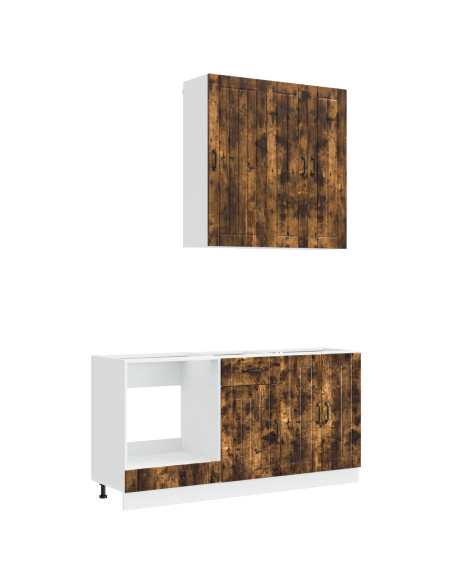 Unità Cucina LUCCA 5 pcs Rovere Fumo Legno ingegnerizzato