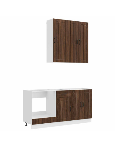 Unità Cucina LUCCA 5 pcs Rovere Marrone Legno ingegnerizzato
