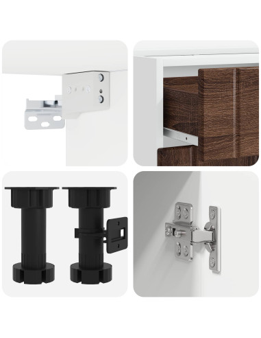 Unità Cucina LUCCA 5 pcs Rovere Marrone Legno ingegnerizzato