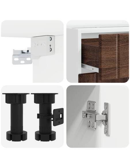 Unità Cucina LUCCA 5 pcs Rovere Marrone Legno ingegnerizzato