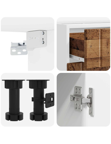 Unità Cucina LUCCA 5 pcs Legno antico Legno ingegnerizzato