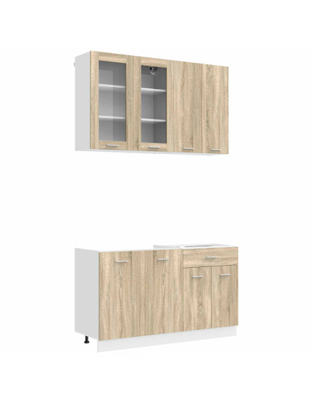 Unità Cucina LYON 4 pcs Rovere Sonoma Legno ingegnerizzato