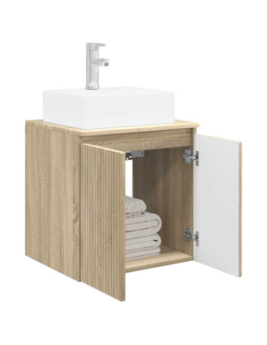 Mobile Lavabo da Parete Rovere Sonoma 49,5 x 41 x 62,5 cm