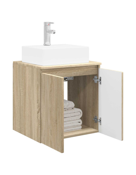 Mobile Lavabo da Parete Rovere Sonoma 49,5 x 41 x 62,5 cm