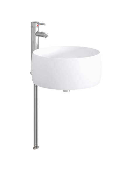 Lavabo da bagno Cromato 38,5 x 38,5 x 16 cm Metallo