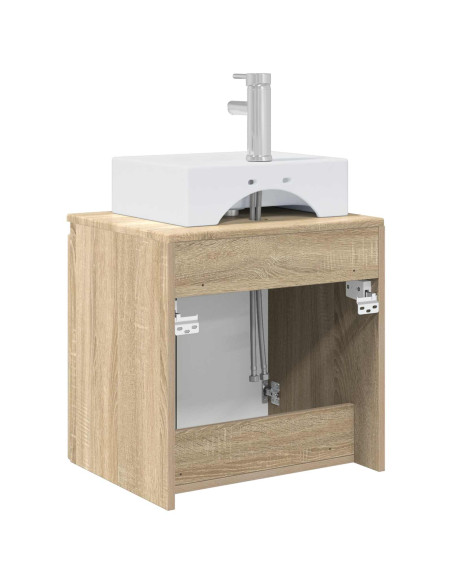 Mobile Lavabo da Parete Rovere Sonoma 49,5 x 41 x 62,5 cm
