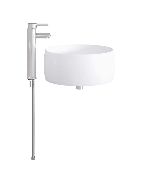 Lavabo da bagno Cromato 38,5 x 38,5 x 16 cm Metallo