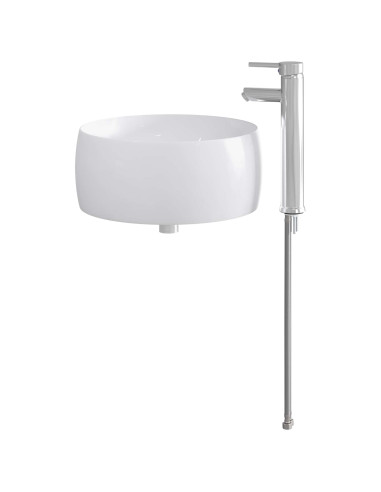 Lavabo da bagno Cromato 38,5 x 38,5 x 16 cm Metallo