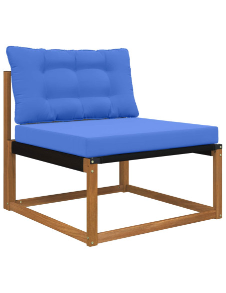 Cuscino per divano da esterno 2 pcs Blu Reale Poliestere