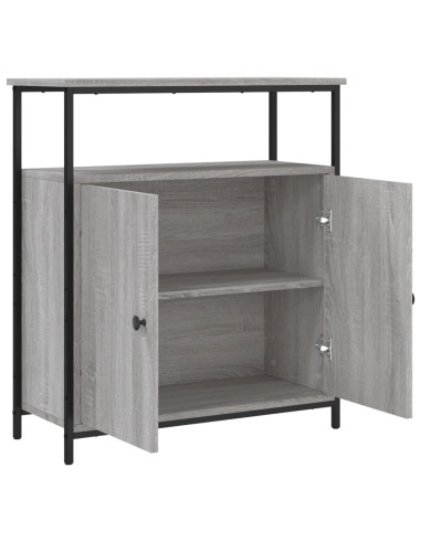 Credenza Grigio Sonoma 70x30x80 cm in Legno Multistrato