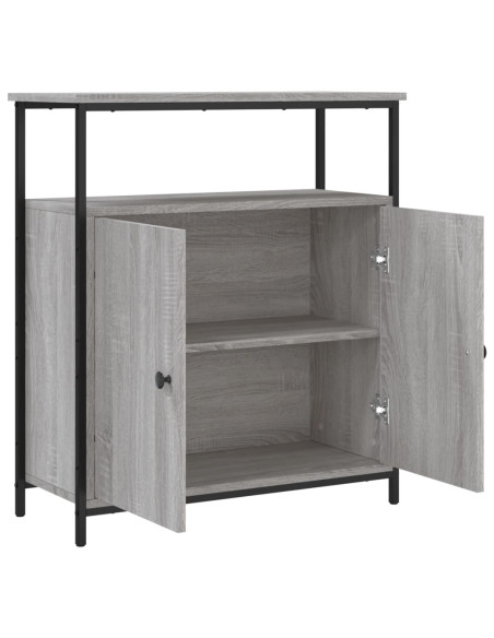 Credenza Grigio Sonoma 70x30x80 cm in Legno Multistrato