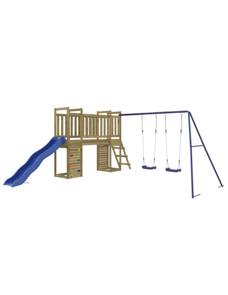 Set da Gioco da Esterno in Legno di Pino Impregnato