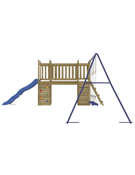 Set da Gioco da Esterno in Legno di Pino Impregnato