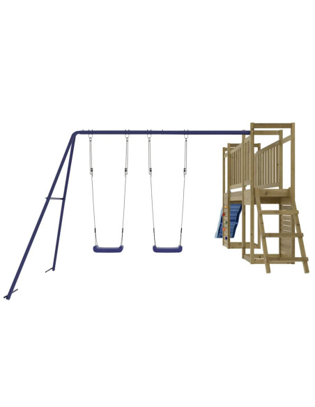Set da Gioco da Esterno in Legno di Pino Impregnato