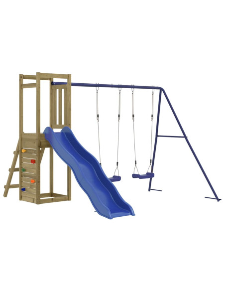 Set da Gioco da Esterno in Legno di Pino Impregnato