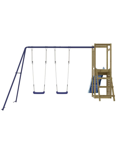 Set da Gioco da Esterno in Legno di Pino Impregnato