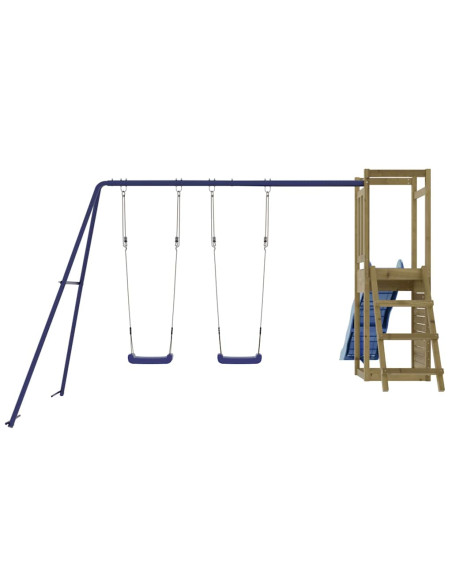Set da Gioco da Esterno in Legno di Pino Impregnato
