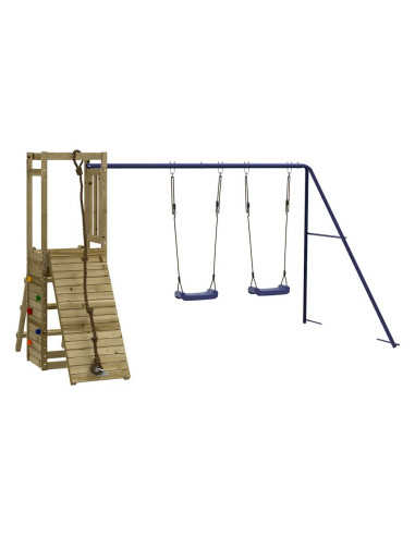 Set da Gioco da Esterno in Legno di Pino Impregnato