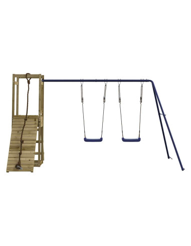Set da Gioco da Esterno in Legno di Pino Impregnato