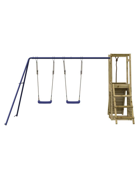 Set da Gioco da Esterno in Legno di Pino Impregnato