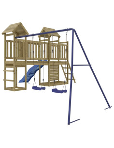 Set da Gioco da Esterno in Legno di Pino Impregnato 2