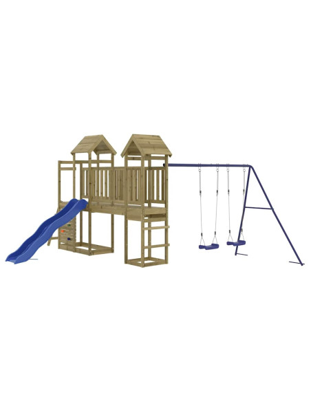 Set da Gioco da Esterno in Legno di Pino Impregnato